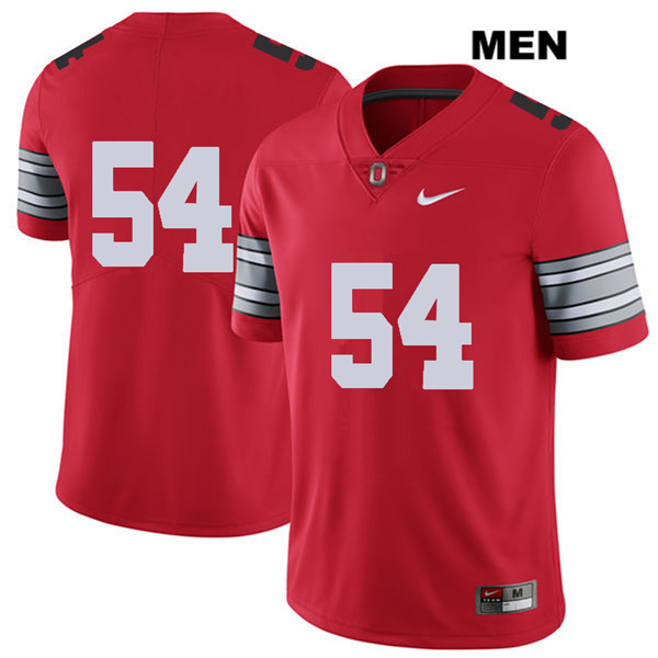 Ohio State Buckeyes Men's Matthew Jones #54 Red Authentic Nike 2018 Spring Game No Name College NCAA Stitched Football Jersey VY19M14ZT